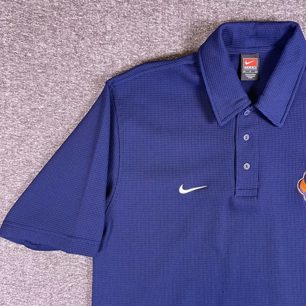 VTG Y2K Nike Elite Syracuse Shirt Mens M Blue Basketball Short Sleeve Swoosh EUC